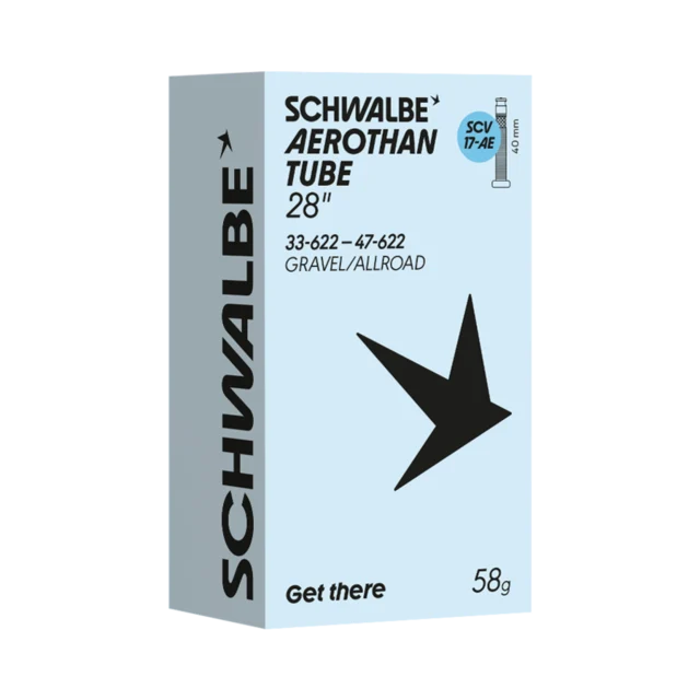 Schwalbe Aerothan 700c SCV17 Slange 33–47x622, 40 mm SCV Clik Ventil, 58g 