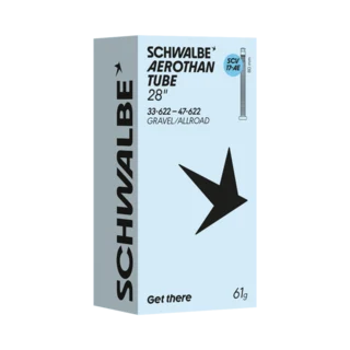 Schwalbe Aerothan 700c SCV17 Slange 23–32x622, 40 mm SCV Clik Ventil, 50g