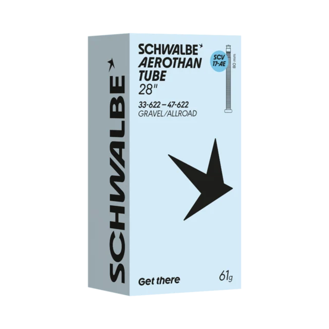 Schwalbe Aerothan 700c SCV17 Slange 23–32x622, 40 mm SCV Clik Ventil, 50g 