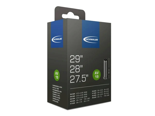 Schwalbe AV19 29" 40/62- 584/635 Slange Butyl, 29 x 1.5-2.35, Bil ventil 