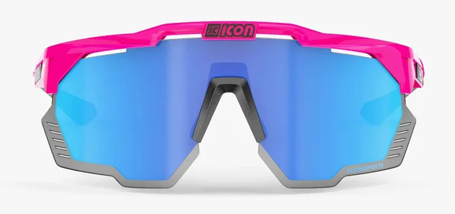 Scicon Aeroshade Kunken Briller Pink Fluo / Multimirror Blue 