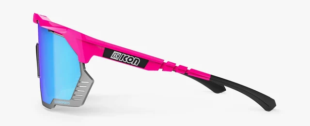 Scicon Aeroshade Kunken Briller Pink Fluo / Multimirror Blue 