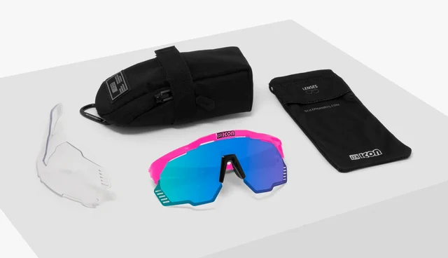 Scicon Aeroshade Kunken Briller Pink Fluo / Multimirror Blue 