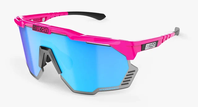 Scicon Aeroshade Kunken Briller Pink Fluo / Multimirror Blue 