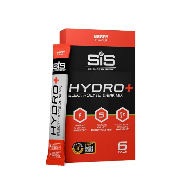 SiS GO Hydro+ Sportsdrikk Berry, 6x4,5g 