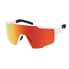 Scott Shield Glasögon Matt vit - AMP röd krom S3