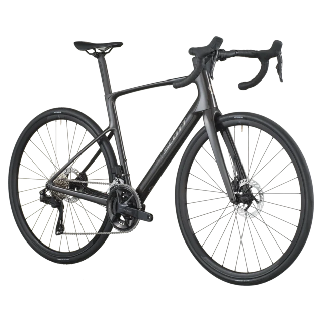 Scott Addict 40 Landeveissykkel Sort Carbon, Str. S 