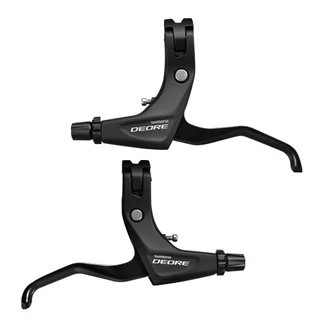 Shimano Deore T610 Bremseh&#229;ndtak Sett Sort, V-brems, 2 fingre, H&#248;yre + venstre
