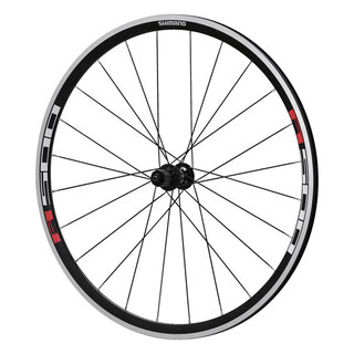 Shimano WH-R501 Bakhjul Sort/Rød, Clinch, 24H, 8-10-delt, 1078 g