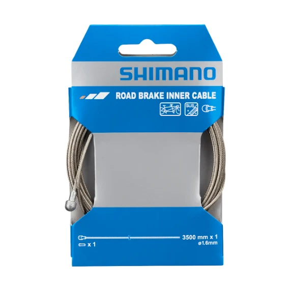 Shimano Racer 3500mm Bremsewire 1.6 x 3500 mm, rustfri 