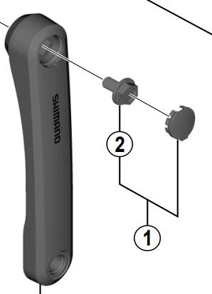 Shimano FC-E6000 Fixing Bolt Sort 