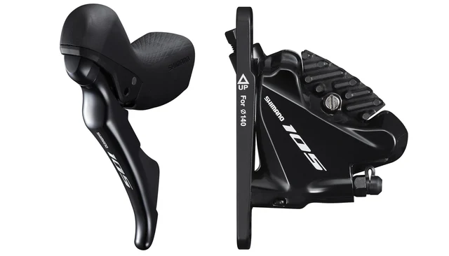 Shimano 105 ST-R7020 + BR-R7070 Sett Sort 