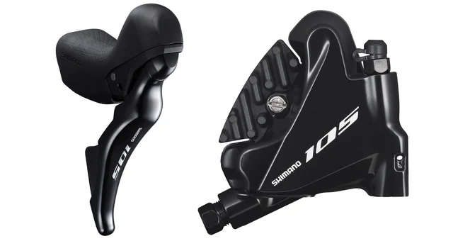 Shimano 105 ST-R7025 + BR-R7070 Sett Sort 
