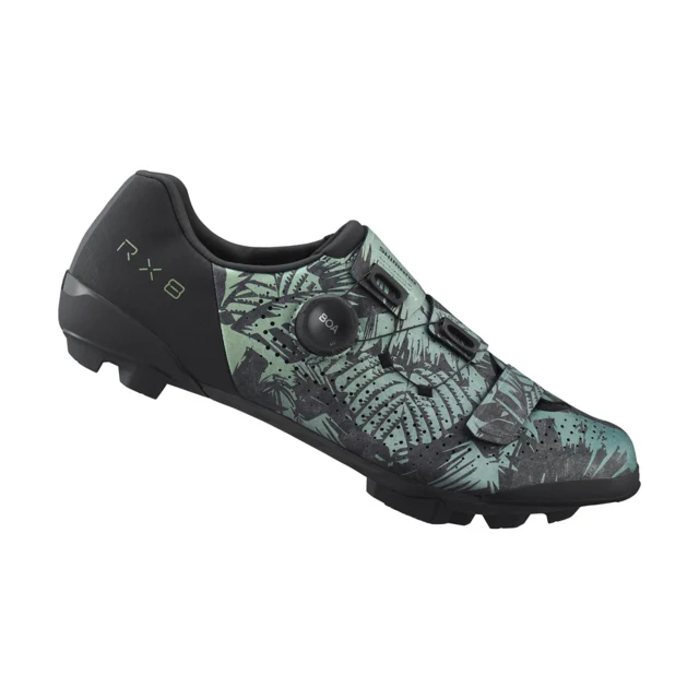 Shimano RX801 Gravel Sykkelsko Tropical Leaves, Str. 45 