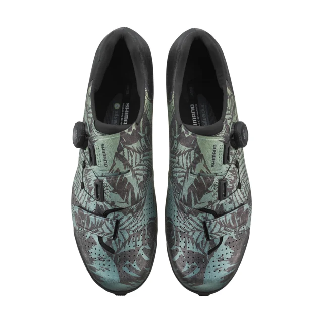 Shimano RX801 Gravel Sykkelsko Tropical Leaves, Str. 45 