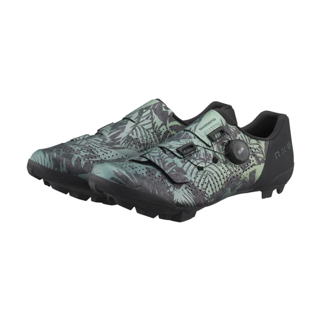 Shimano RX801 Gravel Sykkelsko Tropical Leaves, Str. 45 