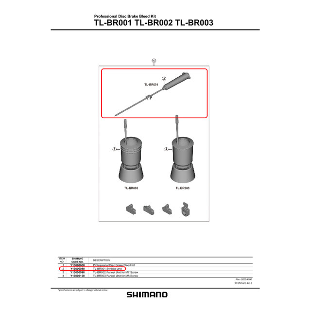 Shimano TL-BR001 Sprøyte For Professional Bleed Kit 
