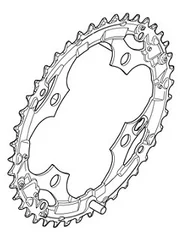 Shimano FC-M361 42T Drev 42T, 6/7/8-delt