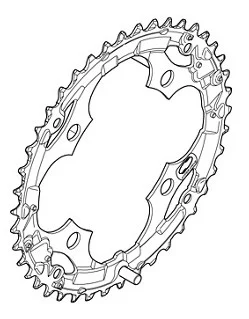 Shimano FC-M361 42T Drev 42T, 6/7/8-delt