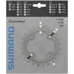 Shimano XT M780 24T Drev Sort, 64 BCD, 10-Delt