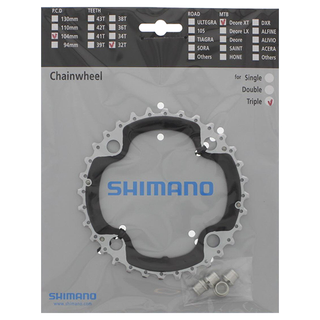 Shimano XT 780/770-10 32T Drev Sort, 104 BCD, 10-Delt