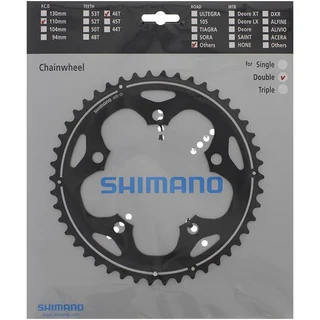 Shimano FC-CX50 46T Drev Sort, 10-Delt, 110 BCD, 5-arm