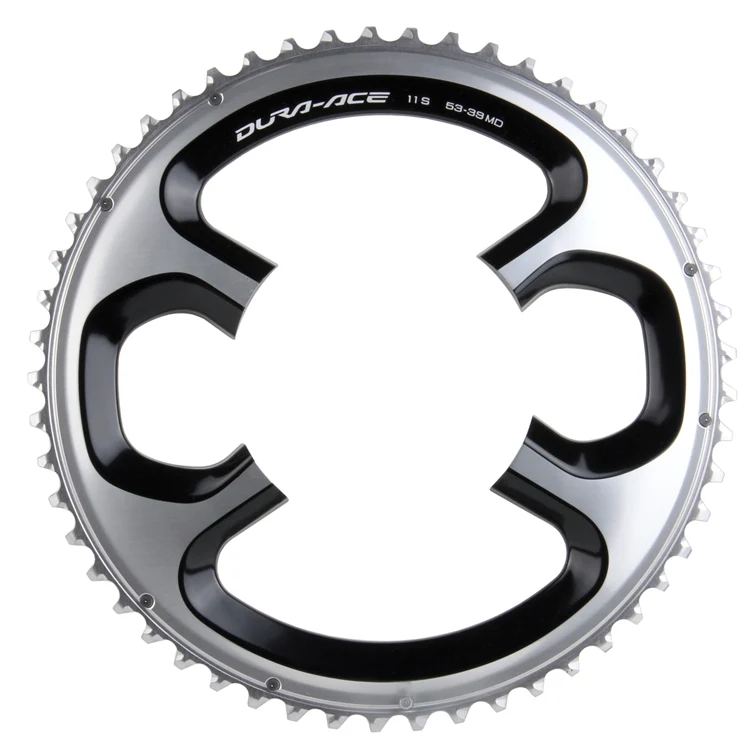 Pédalier Shimano Dura-Ace 110BCD 52x36D 12v – 175 Mm, Noir, Compact, Rigide Et Léger