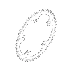 Shimano Alfine S501 45T Drev Sort, 130x5 BCD