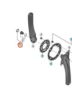 Shimano FC-M4000 Krankarm Skruer Octalink skrue til Krankarm