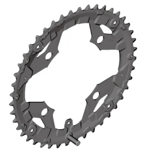 Shimano Alivio T4010 Drev Alu, 44T, 4 x 104 mm BCD, 3x9s