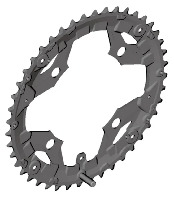 Shimano Alivio T4010 Drev Alu, 48T, 4 x 104 mm BCD, 3x9s 