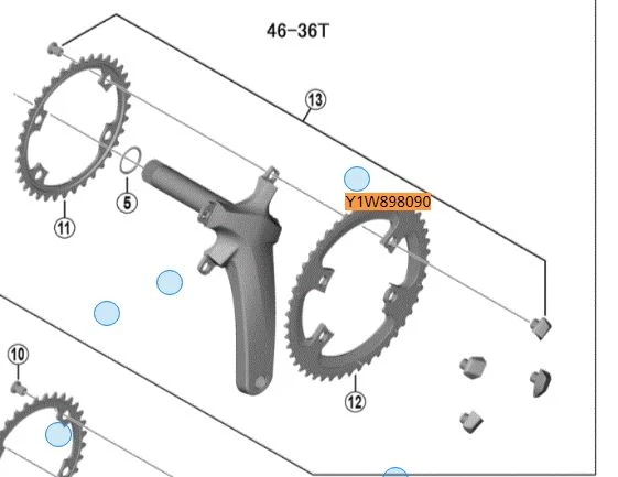 Shimano Ultegra R8000 Drevbultar Drevbultar, 4 stk 