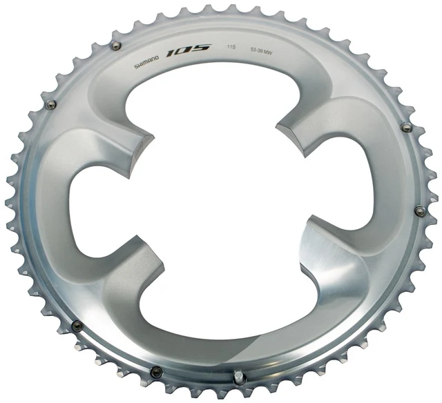 Shimano 105 FC-R7000 Ytterdrev Sølv, 53T-MW 