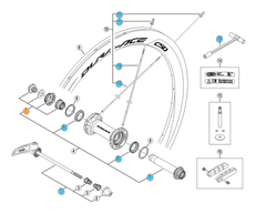 Shimano Dura Ace 9000 Konus Venstre side.