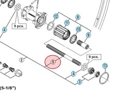 Shimano FH-5700/5600 Bakaksling Bakaksling