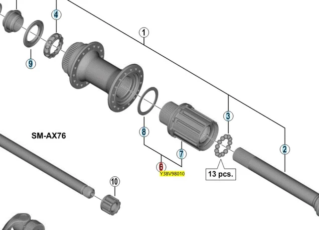 Shimano FH-M8010 Boss 