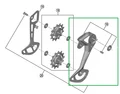 Shimano Deore XT M8100 SGS Ytterplatta Reservdel till bakv&#228;xel