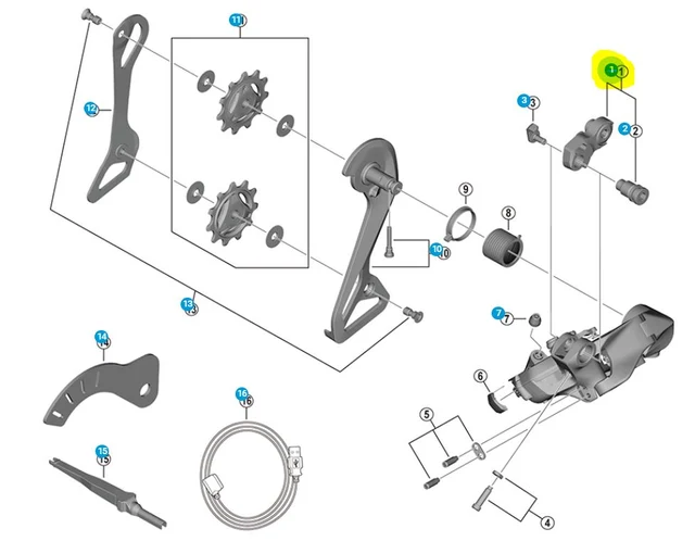Shimano Bracket Axle Unit Normal Type For Dura-Ace RD-R9250 