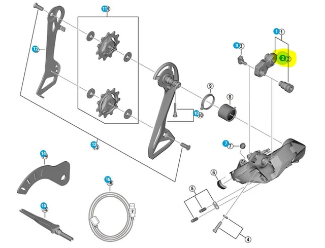 Shimano Bracket Axle Direkte Montering For Ultegra RD-R8150 