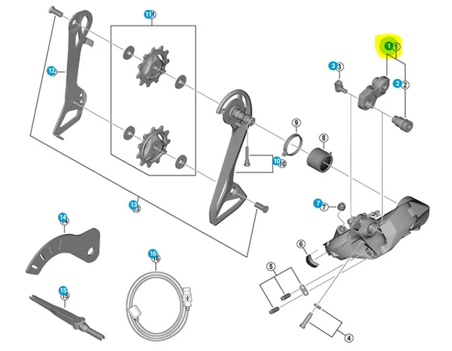 Shimano Bracket Axle Unit Normal Type For Ultegra RD-R8150 