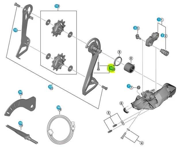 Shimano Ultegra RD-R8150 Ytterplate For Ultegra R8150, 12-Delt 