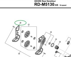 Shimano RD-M5130 Bakväxel Innerplatta Inre platta, GS