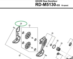 Shimano RD-M5130 Bakv&#228;xel Innerplatta Inre platta, GS