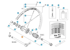 Shimano FH-M648 Zee Akslingsett Bakaksling