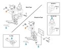 Shimano FD-6800 pin för vajerstyren FD4700, FD5800, FD6800, FDU5000