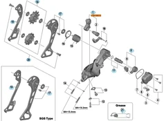Shimano RD-M8000 Bakgirfeste Feste til bakgir