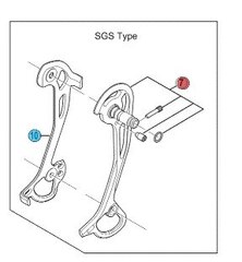 Shimano XT RD-M772 SGS Ytterplate Passer XT 772 bakgir