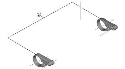 Shimano Steps E6010 Styrefester Sort, Reservedel til computerfeste 