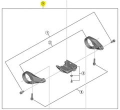 Shimano Steps SC-E6100 Bracket Unit Sort