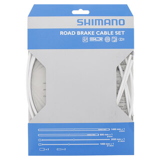 Shimano Dura Ace 7900 Bremsewiresett Hvit, Komplett med wire/strømper